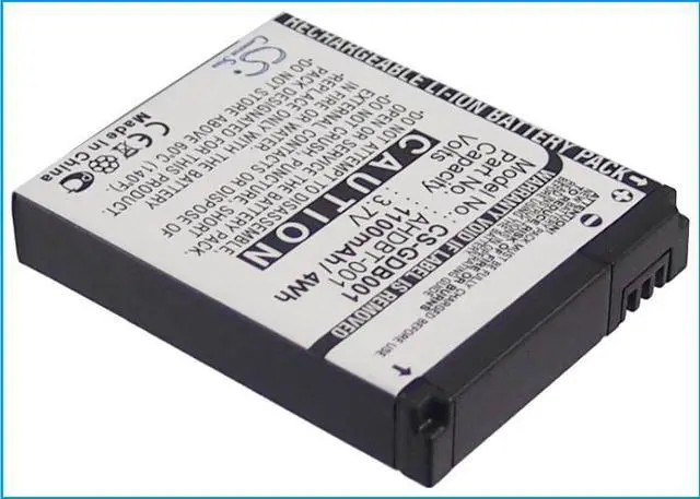 Alt view image 2 of 5 - Battery for GoPro HD Helmet Hero 2 960 HD2-14 ABPAK-001 AHDBT-001 AHDBT-002