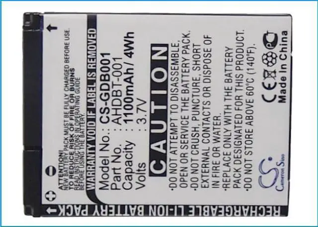 Alt view image 5 of 5 - Battery for GoPro HD Helmet Hero 2 960 HD2-14 ABPAK-001 AHDBT-001 AHDBT-002