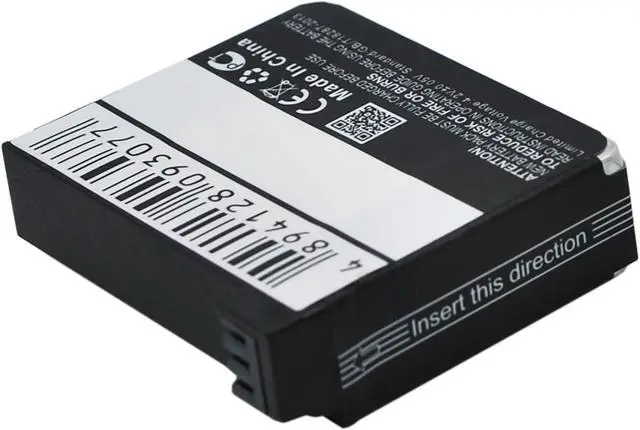 Alt view image 3 of 5 - Battery for GoPro Hero 4 Black Silver 4+ 335-06532-000 AHDBT-401 Go Pro 950mAh