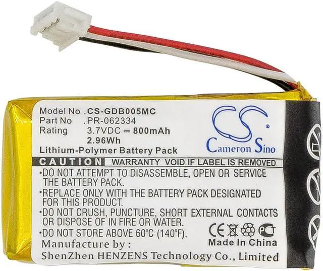 Alt view image 5 of 6 - Battery for Gopro CHDHA-301 Hero + HWBL1 Plus PR-062334 Camera CS-GDB005MC 800mA