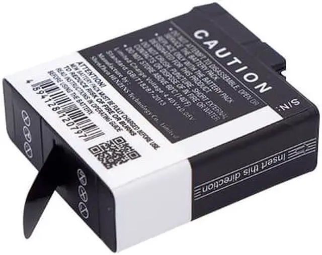 Alt view image 3 of 5 - Battery for GoPro AABAT-001 Hero 5 6 7 Black 601-27537-000 AHDBT-501 1250mAh