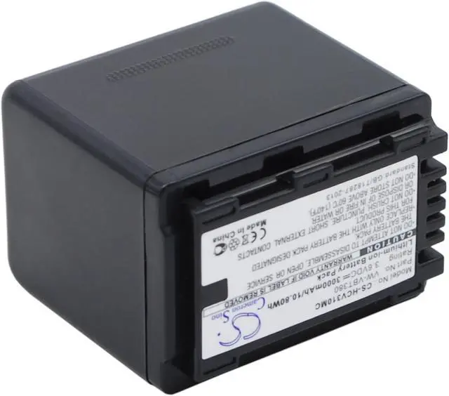 Alt view image 4 of 5 - Battery for Panasonic HC-989 HC-V130 HC-V270 HC-V520 VXF-999 VW-VBT190 3000mAh