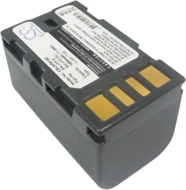 Alt view image 2 of 5 - Battery for JVC GZ-MS100 GZ-X900 BN-VF815 BN-VF815U BN-VF915 BN-VF915U 1600mAh