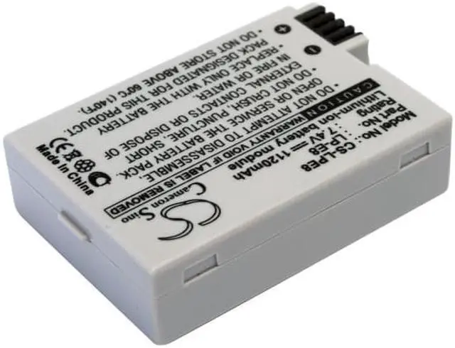 Alt view image 2 of 5 - Battery for Canon EOS 550D 600D 700D Kiss X4 X5 X6i Rebel T2i T3i T4i T5i LP-E8