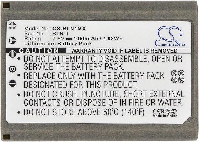 Alt view image 3 of 5 - Battery for Olympus OM-D BLN-1 Camera EM1 II E-M1 EM5 E-M5 CS-BLN1MX 7.6v 1050mA