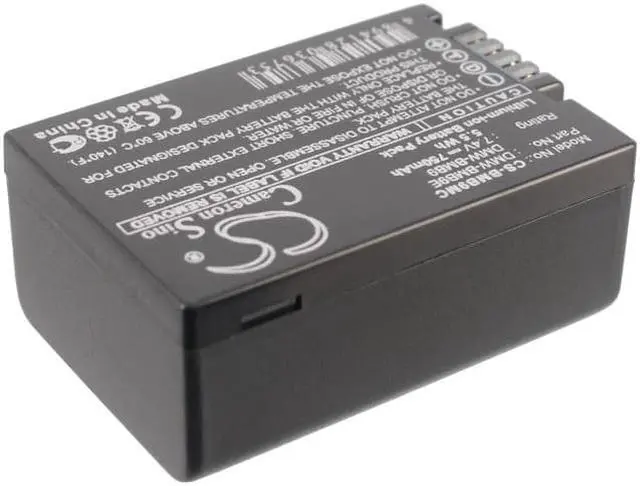 Alt view image 2 of 5 - Battery for Panasonic DMC-FZ100 DMC-FZ40 DMC-FZ60 DMC-FZ70 DMW-BMB9 DMW-BMB9E