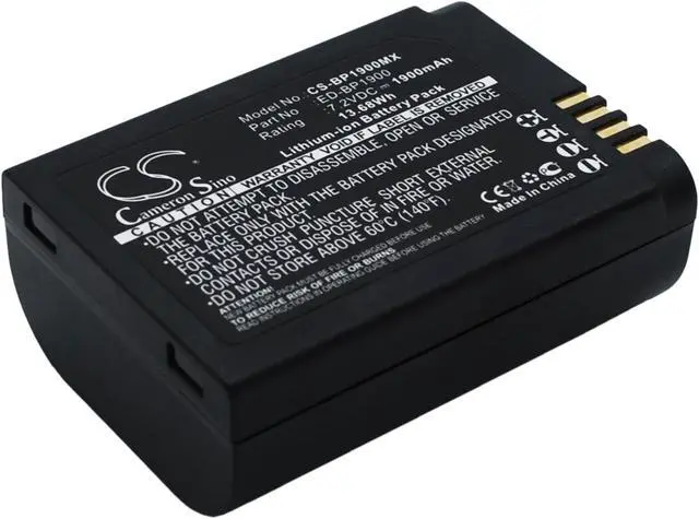 Alt view image 4 of 6 - Battery for Samsung NX1 EV-NX1ZZZBMBUS NX1ZZZBQBUS ED-BP1900 CS-BP1900MX 1900mAh