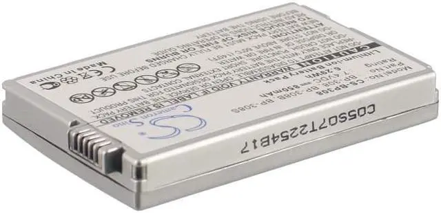 Alt view image 2 of 5 - Battery for Canon DC51 DMVX4i IXY DVM5 Optura 600 BP-308 BP-308B BP-308S 850mAh