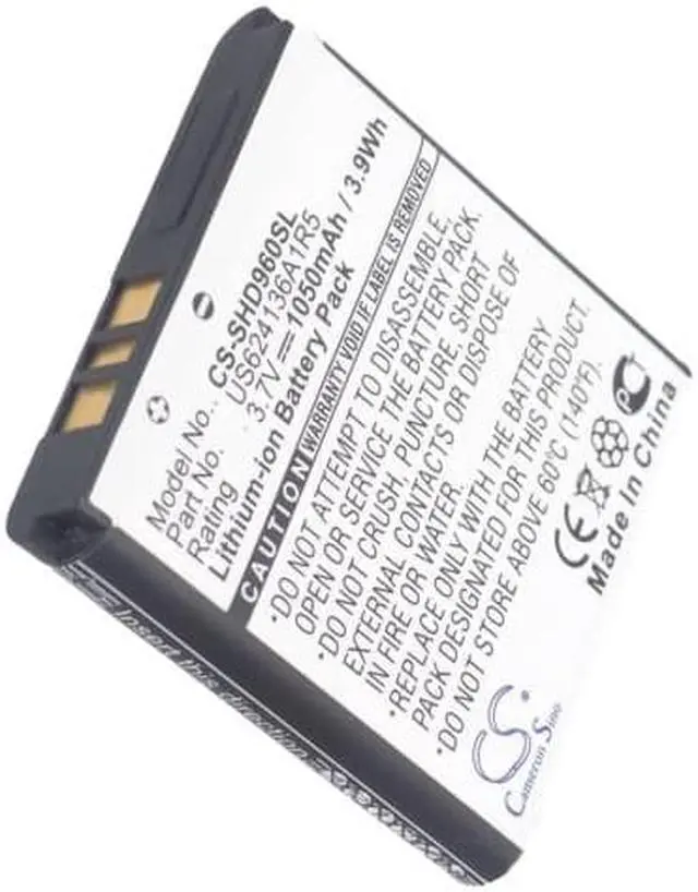 Alt view image 5 of 5 - Battery for Spare HD96 HDMax Action Extreme KB-05 US624136A1R5 CS-SHD960SL NEW