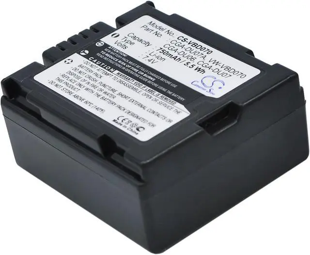 Main image of Battery for Panasonic CGA-DU06 CGA-DU07 CGR-DU07 HITACHI VW-VBD070 DZ-BP7SW