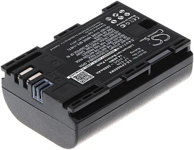 Alt view image 2 of 5 - Battery for Canon EOS 5D Mark II III IV 6D 70D 7D R5 LP-E6N 2000mA Fully Decoded