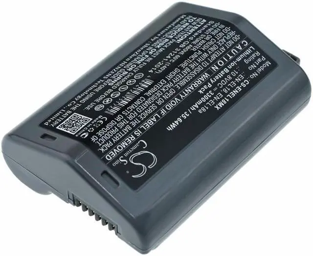 Alt view image 2 of 5 - Battery for Nikon D5 D500 D800 D800E D810 D810A D850 EN-EL18 EN-EL18a 3300mAh
