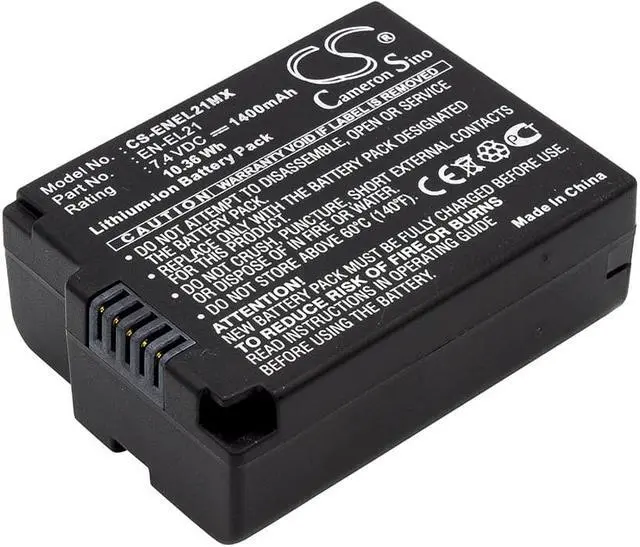 Main image of Battery for Nikon EN-EL21 1 V2 1V2 Camera ENEL21 CS-ENEL21MX 7.4v 1400mAh
