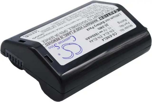 Alt view image 2 of 5 - Battery for NIKON D2Hs D2X D2Xs D3 D3S F6 D2H D3X EN-EL4 EN-EL4a EN-EL4e 1800mAh