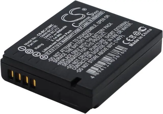 Alt view image 2 of 5 - Battery for Panasonic Lumix DMC-LX5 DMC-LX7 Leica D-LUX5 DMW-BCJ13E 18719 18720