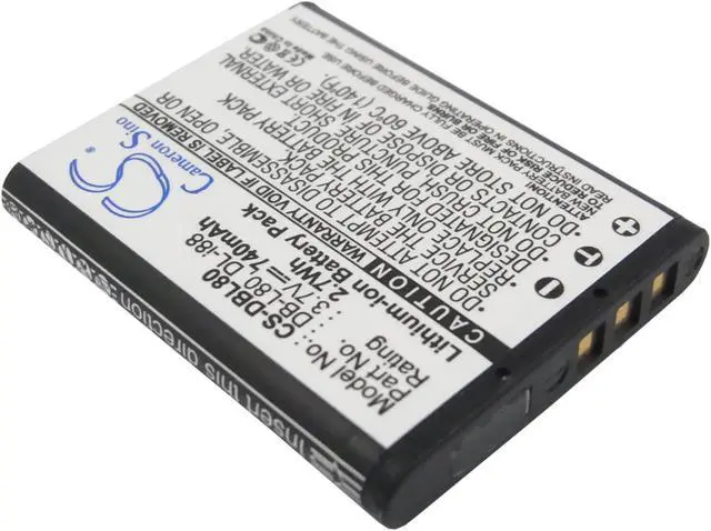 Alt view image 2 of 5 - Battery for PENTAX Optio H90 W90 Sanyo VPC-GH1 DMX-CG100 D-LI88 DB-L80 DB-L80AU