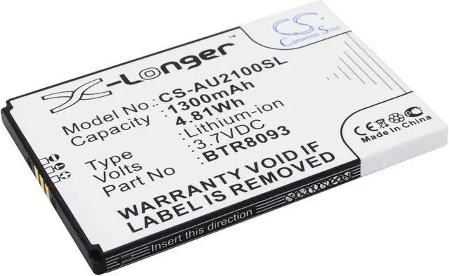 Main image of Battery for UTStarcom ADR-2100 ADR2100MVO BTR8093 Camera CS-AU2100SL 1300mAh