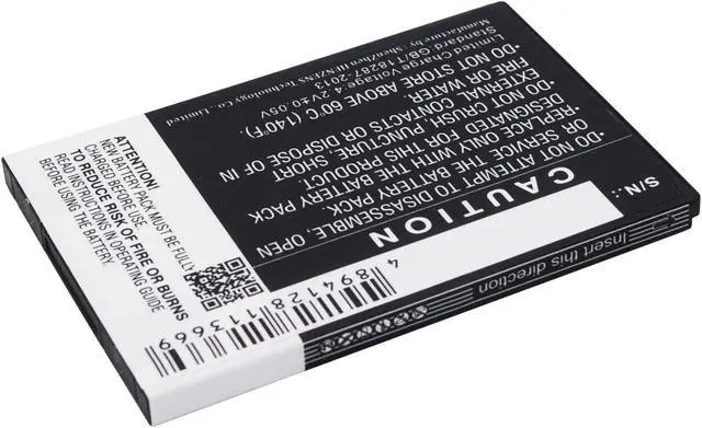 Alt view image 3 of 5 - Battery for UTStarcom ADR-2100 ADR2100MVO BTR8093 Camera CS-AU2100SL 1300mAh