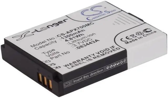 Main image of Battery for Actionpro ISAW A1 A2 Ace A3 X7 083443A Camera CS-APX700MC 1300mAh
