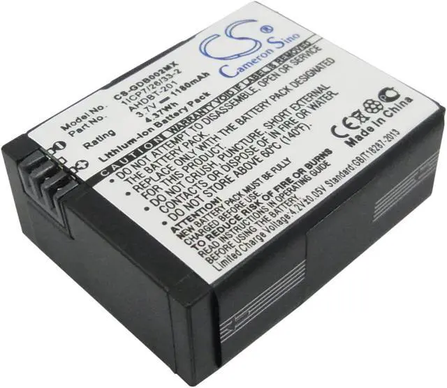 Main image of Battery for GoPro HD Hero3 3+ Mevo A7310 AHDBT-201 AHDBT-301 AHDBT-302 1180mAh