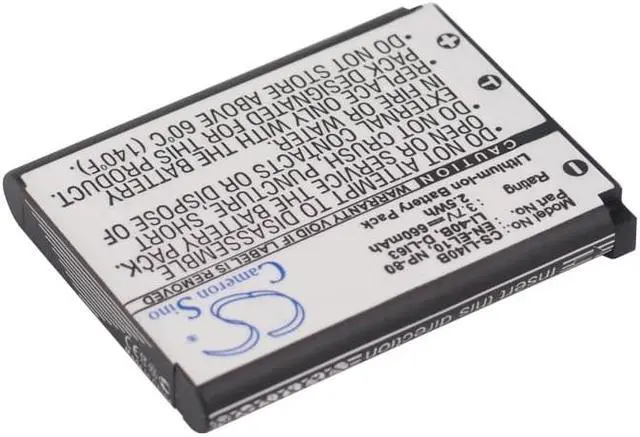 Alt view image 2 of 5 - Battery for NIKON EN-EL10 Olympus LI-40B LI-42B Casio NP-80 NP-82 Pentax D-LI63