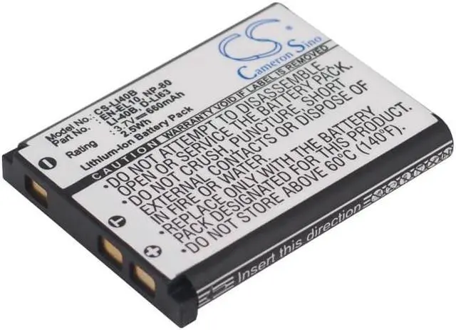 Main image of Battery for NIKON EN-EL10 Olympus LI-40B LI-42B Casio NP-80 NP-82 Pentax D-LI63