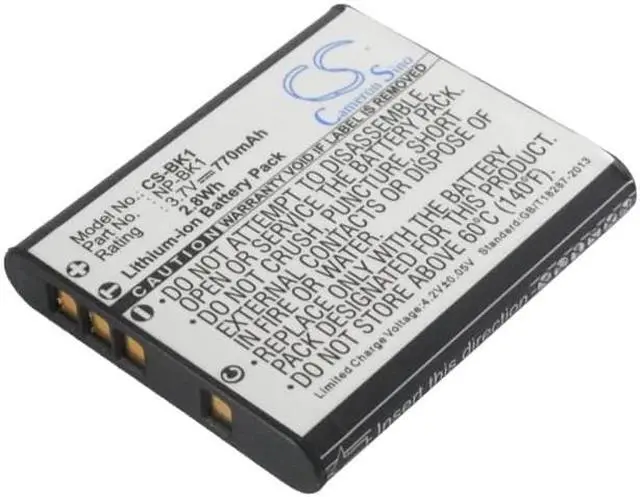 Alt view image 2 of 5 - Battery for Sony Webbie HD MHS-PM1 DSC-W370 W180 MHS-CM5 MHS-PM5 NP-BK1 NP-FK1