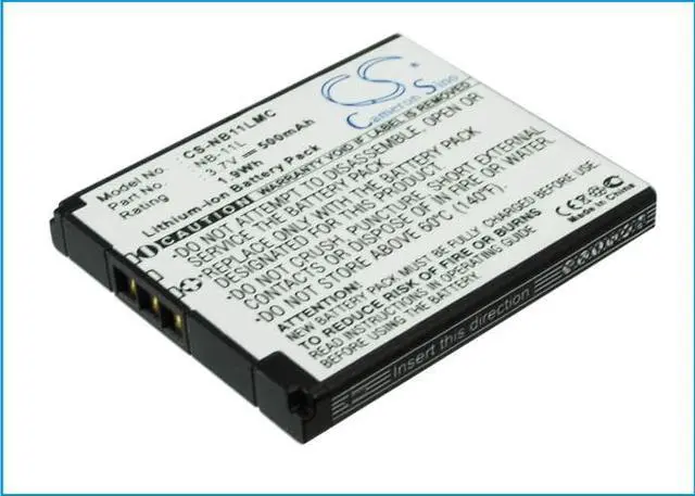 Alt view image 3 of 5 - Battery for Canon PowerShot A2500 A2600 A3500 A4000 A4050 NB-11L NB-11LH 500mAh