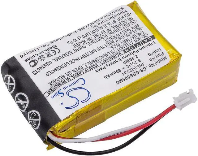 Alt view image 2 of 6 - Battery for Gopro CHDHA-301 Hero + HWBL1 Plus PR-062334 Camera CS-GDB005MC 800mA