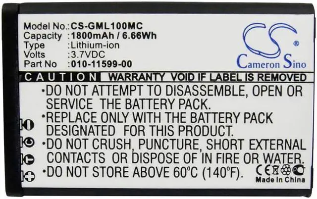 Alt view image 5 of 5 - Battery for Garmin E1GR E2GR VIRB Elite Virb 010-01088-00 010-11599-00 1800mAh