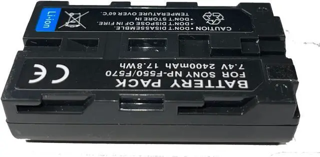 Alt view image 2 of 6 - Battery for Sony L-Series NP-F330 NP-F550 NP-F570 NP-F750 NP-F960 NP-F970 HVR-Z1U HVR-HD1000U DCR-VX2100