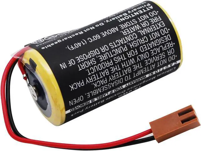 Alt view image 4 of 6 - Battery for GE Fanuc 18i Panasonic A20B-0130-K106 A98L-0031-0007 A98L-0031-000