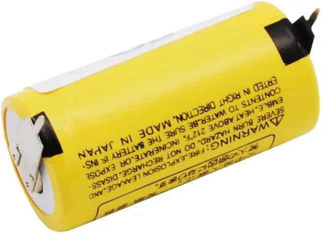 Alt view image 2 of 5 - Battery for Panasonic BR-2/3AG with Weld Leg BR17335 PLC CS-PLC173SL 3v 1450mAh