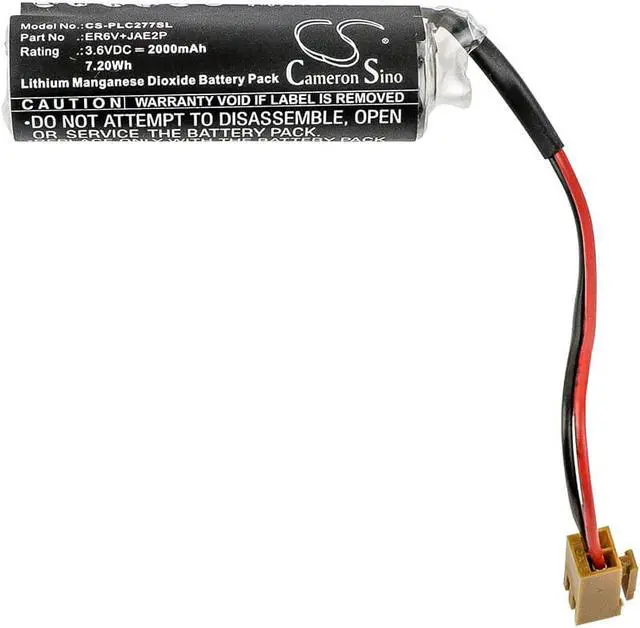 Alt view image 3 of 4 - Battery for Toshiba ER6V+JAE2P PLC CS-PLC277SL Non-rechargeable Brown Connector