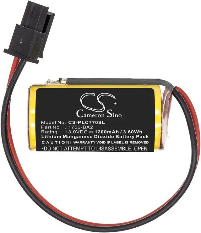 Alt view image 3 of 5 - Battery for Allen Bradley Series B 1756-L61S L61S 1756-BA2 1756-L61/B 94811501