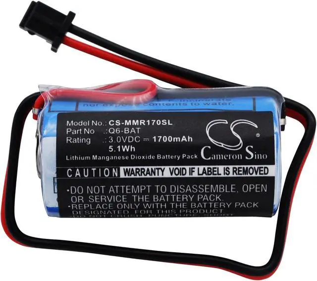 Alt view image 5 of 6 - Battery for Mitsubishi MELSEC Q Q02CPU 130376 624-1831 BKO-C10811H03 Q6-BAT