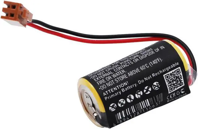 Alt view image 4 of 6 - Battery for Panasonic BR2/3A BR2/3AE2P CR17335 CR17335-SE Sanyo BR-2/3A PLC