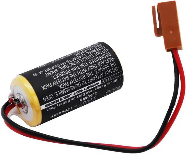 Alt view image 3 of 6 - Battery for Panasonic BR2/3A BR2/3AE2P CR17335 CR17335-SE Sanyo BR-2/3A PLC
