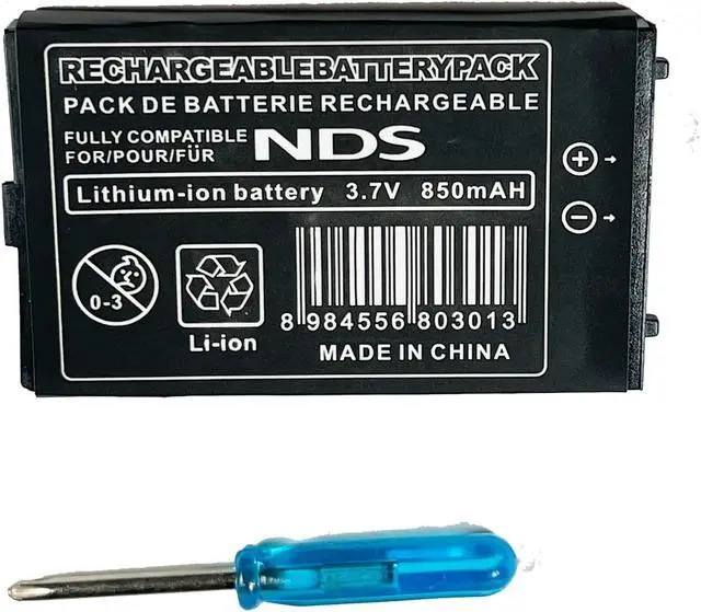 Alt view image 5 of 5 - Battery for Nintendo DS with Tool NDS NTR-003 NTR003 NTR-001 NTR001 Li-ion