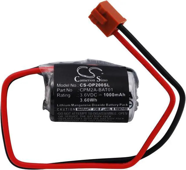 Alt view image 9 of 10 - CPM2A-BAT01 Replacement Battery (1000mAh / 3.60Wh) For OMRON CJ1, CPM2A, CQM1H, NS7,