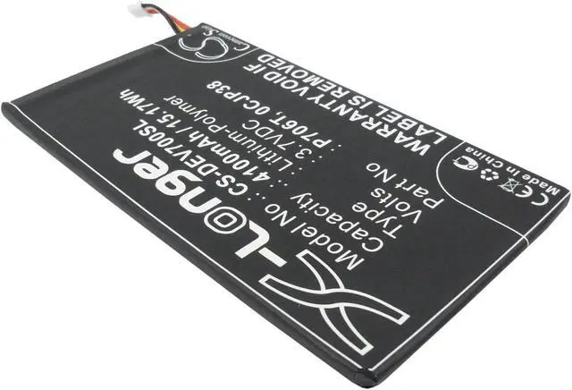 Alt view image 3 of 7 - 4100mAh P706T Li-Polymer Battery for Dell Venue 7