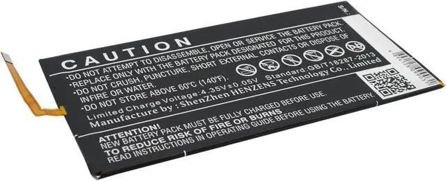 Alt view image 4 of 6 - Battery for Huawei Honor S8-701u Mediapad M1 8.0 T1-A21L HB3080G1EBC HB3080G1EBW