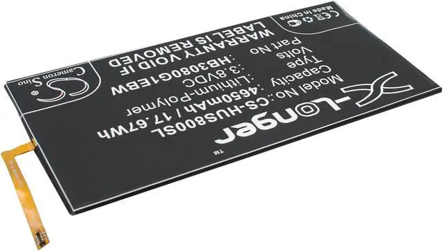 Alt view image 3 of 6 - Battery for Huawei Honor S8-701u Mediapad M1 8.0 T1-A21L HB3080G1EBC HB3080G1EBW