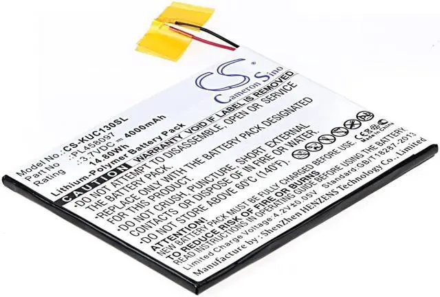 Main image of Battery for KURIO 7S C1300 PL458097 Tablet CS-KUC130SL 3.7v 4000mAh 14.80Wh