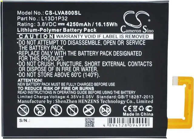 Main image of Battery for Lenovo IdeaPad A5500 A8 A8-50 TAB3 8 L13D1P32 Tablet CS-LVA800SL