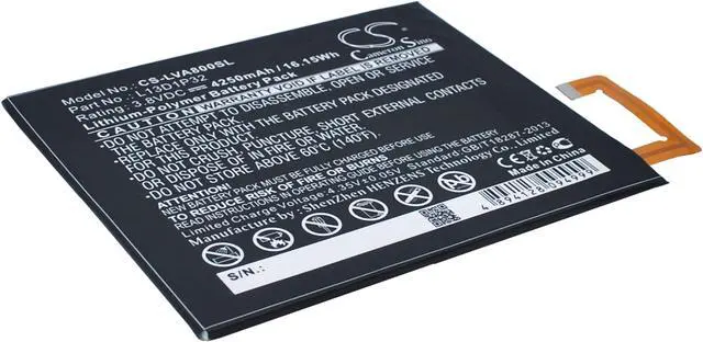 Alt view image 2 of 6 - Battery for Lenovo IdeaPad A5500 A8 A8-50 TAB3 8 L13D1P32 Tablet CS-LVA800SL