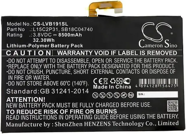 Alt view image 3 of 4 - Battery for Lenovo YB1-X90F YB1-X90L YB1-X91X Yoga Book YB1 L15C2P31 SB18C04740