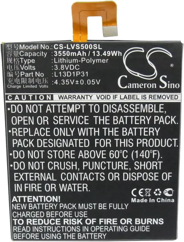 Alt view image 5 of 6 - Battery for Lenovo A3500 A7-50 3G IdeaPad S5000 IdeaTab 2 A7-30 20 Tab L13D1P31