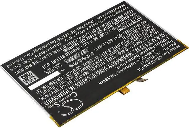 Alt view image 2 of 4 - Battery for Lenovo Tab 4 10 10.1 TAB4 TB-X304F TB-X304L L16D2P31 CS-LVX304SL