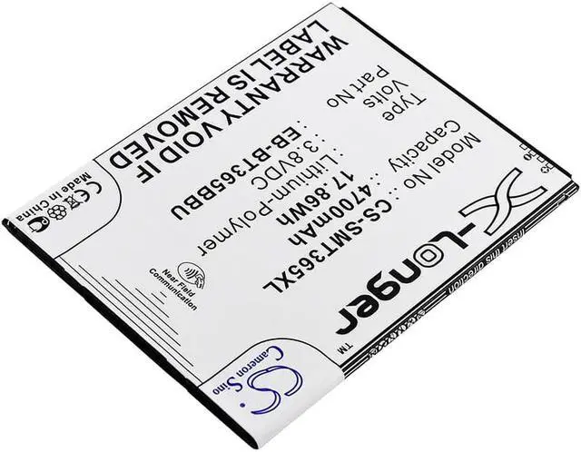 Alt view image 2 of 3 - Battery for Samsung Galaxy Tab Active 2 8.0 M-T395C SM-T390 GH43-04317A 4700mAh